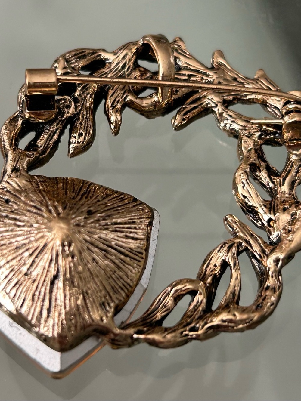 Champagne Convertible Statement Brooch Pendant - Picture 3 of 10